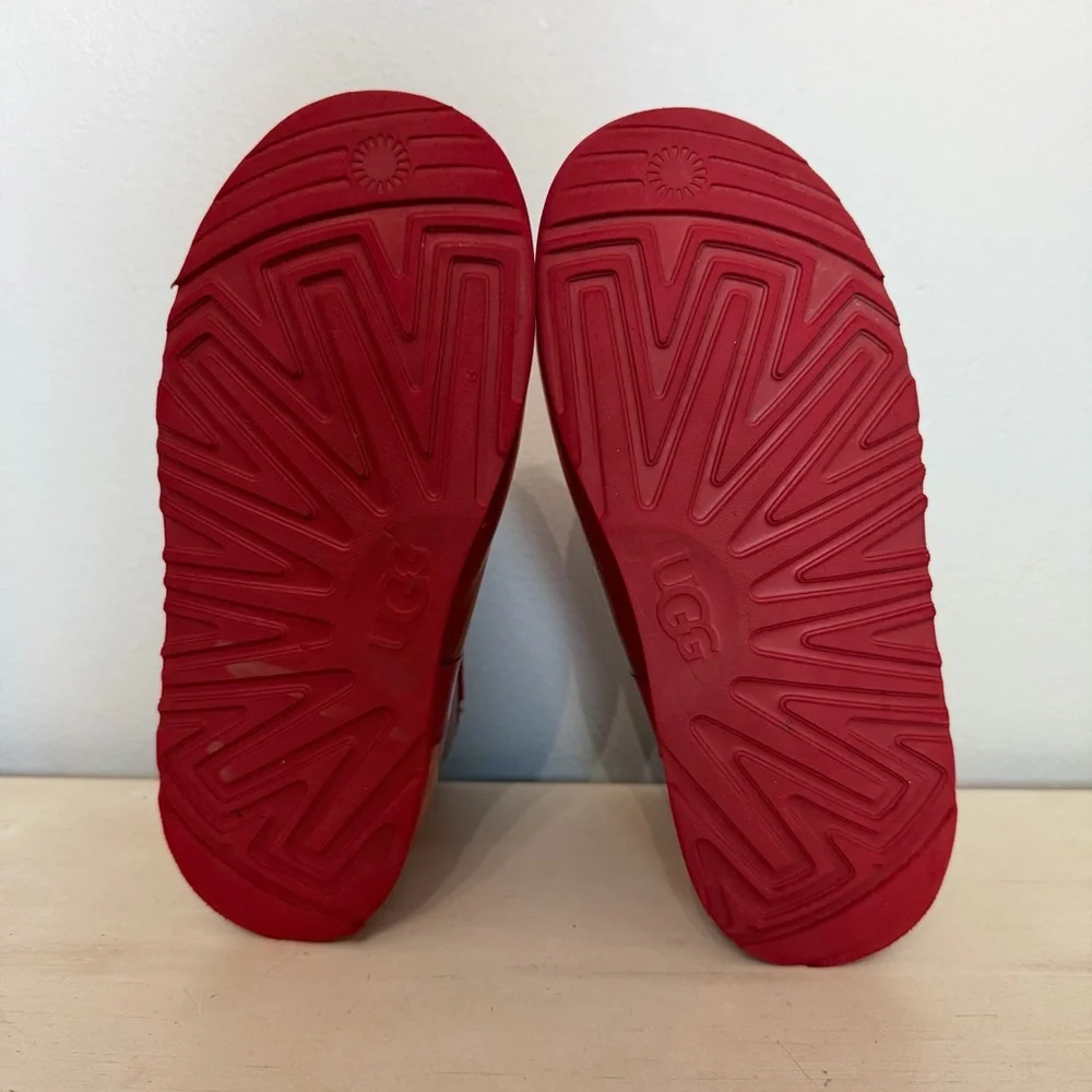 Ugg Red Classic Clear Mini Boots